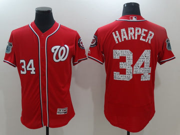 Bryce Harper Washington Nationals red jersey