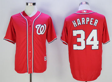 Bryce Harper Washington Nationals red jersey