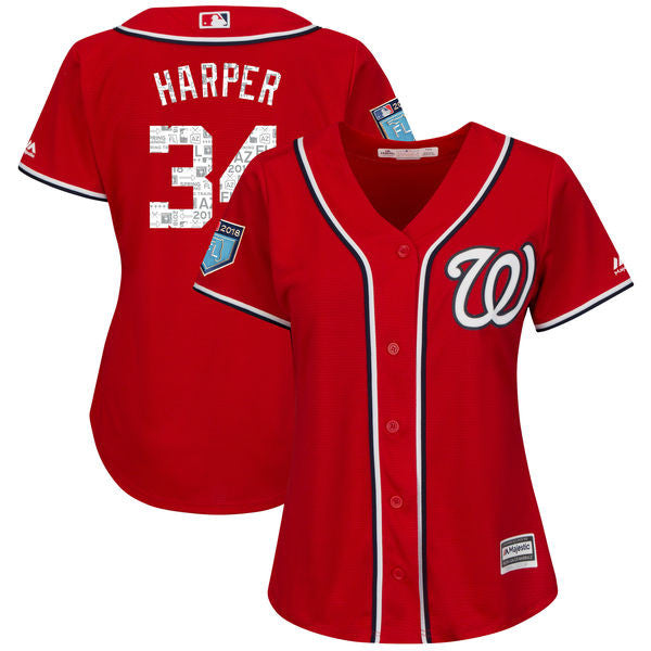 Bryce Harper Washington Nationals red jersey