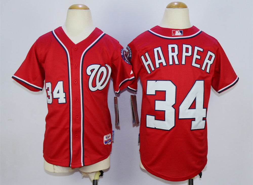 Bryce Harper Washington Nationals red jersey