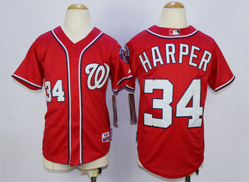 Bryce Harper Washington Nationals red jersey