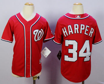 Bryce Harper Washington Nationals red jersey