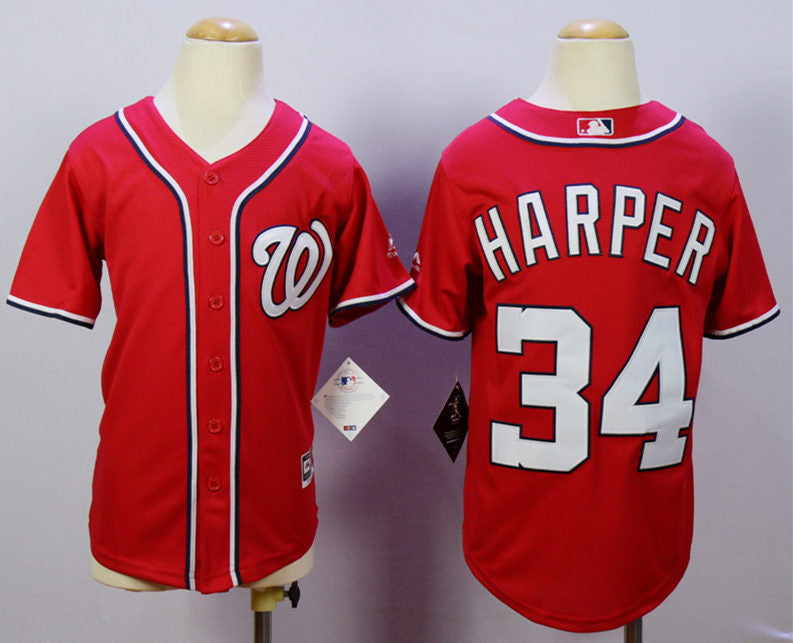 Bryce Harper Washington Nationals red jersey