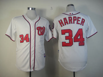 Bryce Harper Washington Nationals white jersey