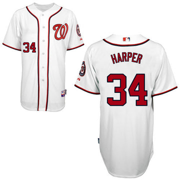 Bryce Harper Washington Nationals white jersey