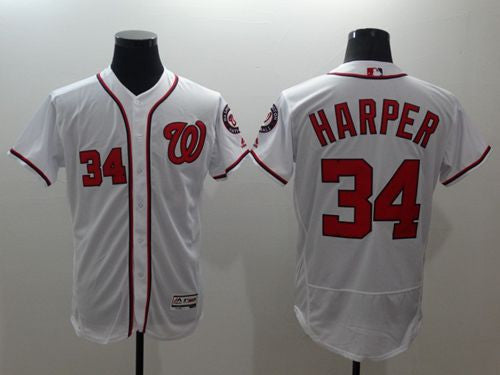 Bryce Harper Washington Nationals white Authentic jersey