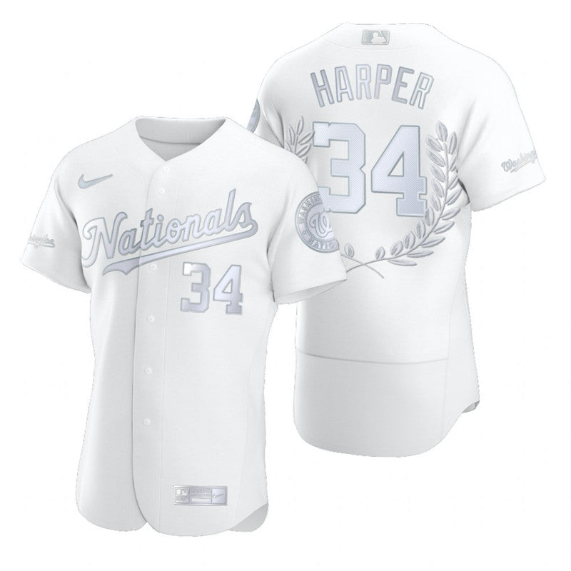 Bryce Harper Washington Nationals white Fashion jersey