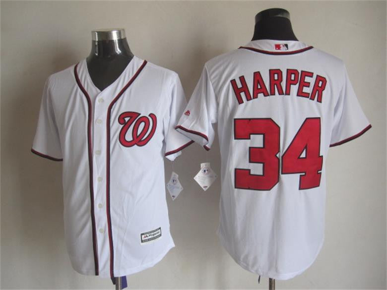 Bryce Harper Washington Nationals white jersey
