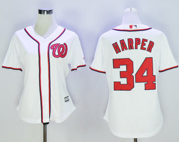 Bryce Harper Washington Nationals white jersey