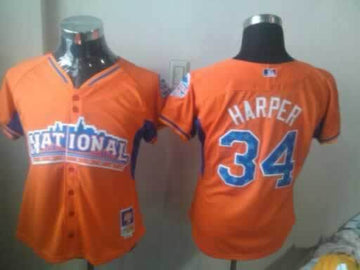 Harper Washington Nationals orange jersey