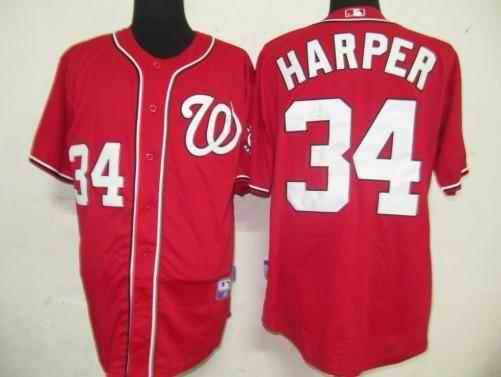 Harper Washington Nationals red jersey