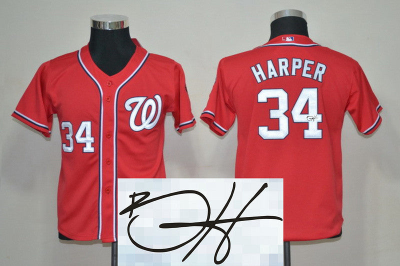 Harper Washington Nationals red jersey