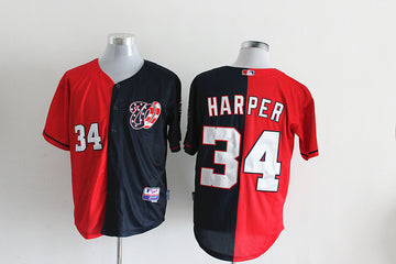 Harper Washington Nationals Split jersey