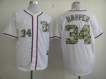Harper White Washington Nationals camo Camo jersey