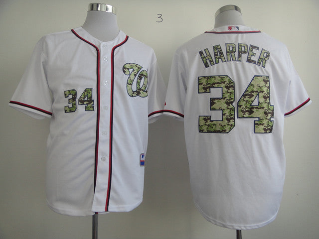 Harper White Washington Nationals camo Camo jersey