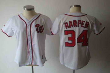 Harper Washington Nationals white jersey