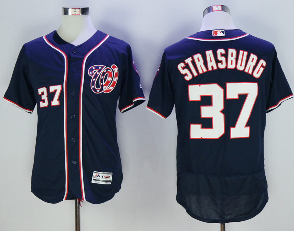 Stephen Strasburg Washington Nationals navy jersey