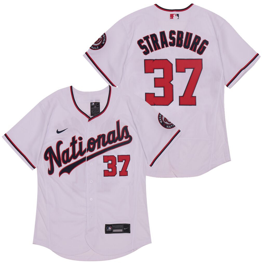 Stephen Strasburg Washington Nationals white jersey