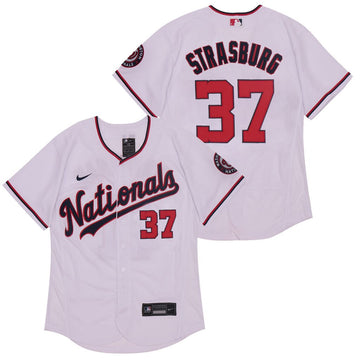 Stephen Strasburg Washington Nationals white jersey