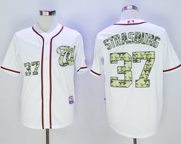 Stephen Strasburg Washington Nationals white Camo jersey