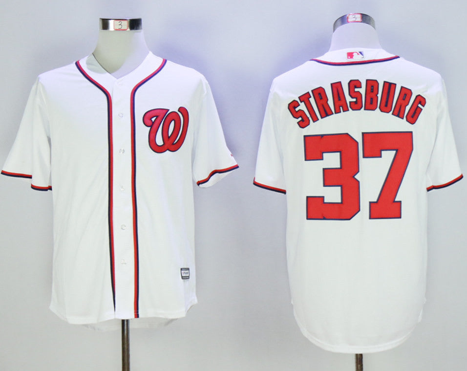 Stephen Strasburg Washington Nationals white jersey