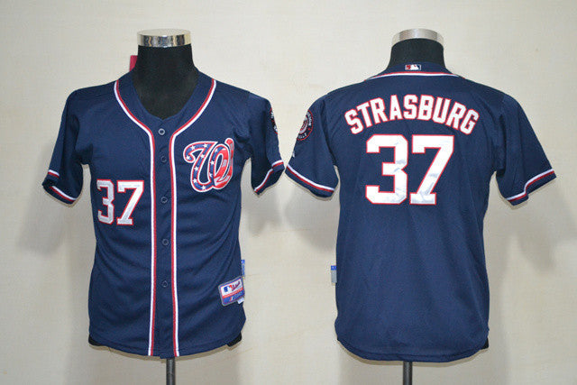 Strasburg Washington Nationals blue jersey