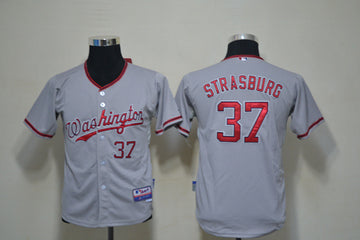 Strasburg Washington Nationals grey jersey