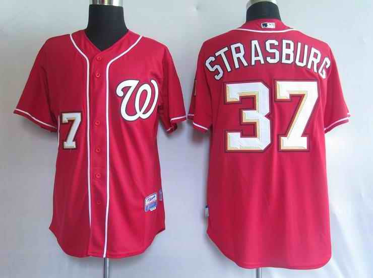Strasburg Washington Nationals red jersey