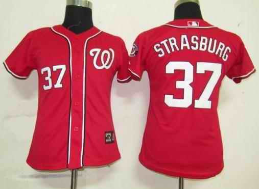 Strasburg Washington Nationals red jersey