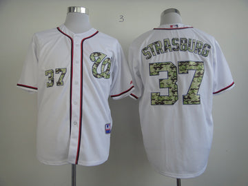 Strasburg White Washington Nationals camo Camo jersey