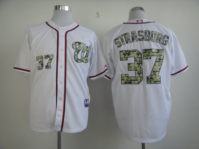 Strasburg White Washington Nationals camo Camo jersey