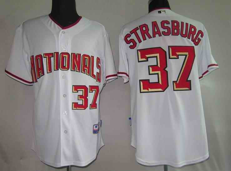 Strasburg Washington Nationals white jersey