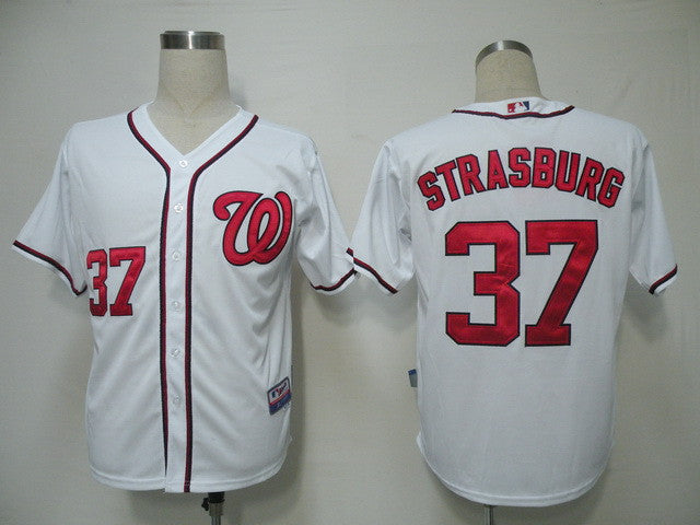 Strasburg Washington Nationals white jersey