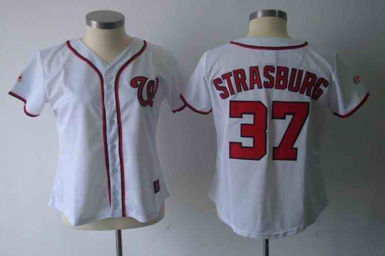 Strasburg Washington Nationals white jersey