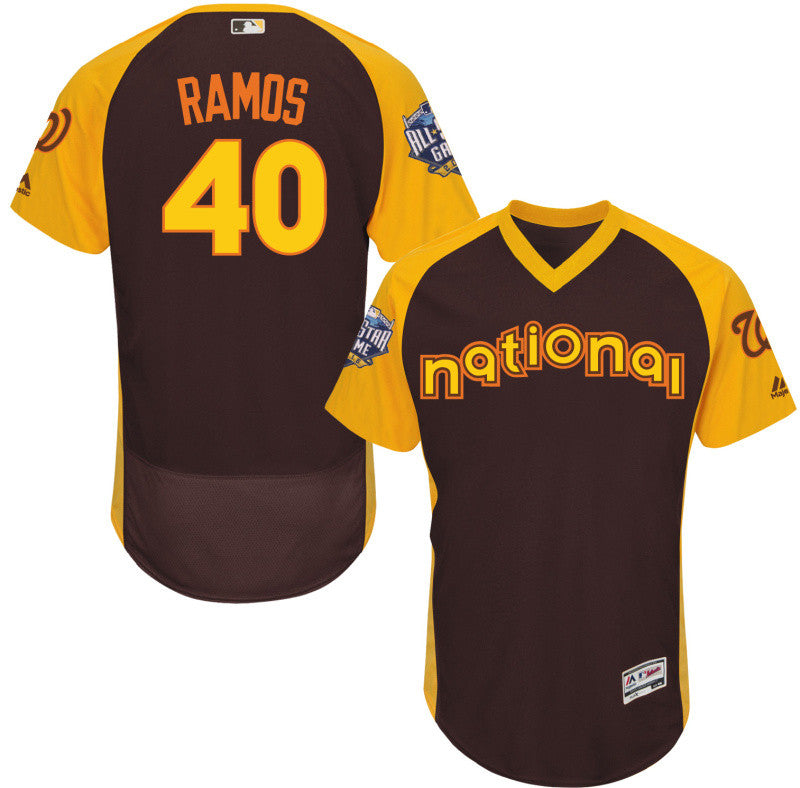 Wilson Ramos Washington Nationals brown All-Star jersey