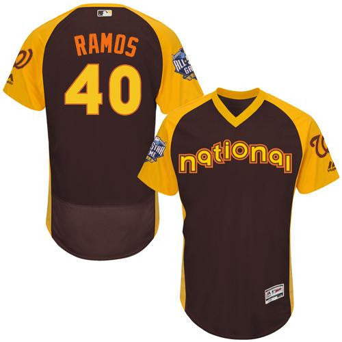 Nationals Wilson Ramos National League All-Star brown All-Star jersey