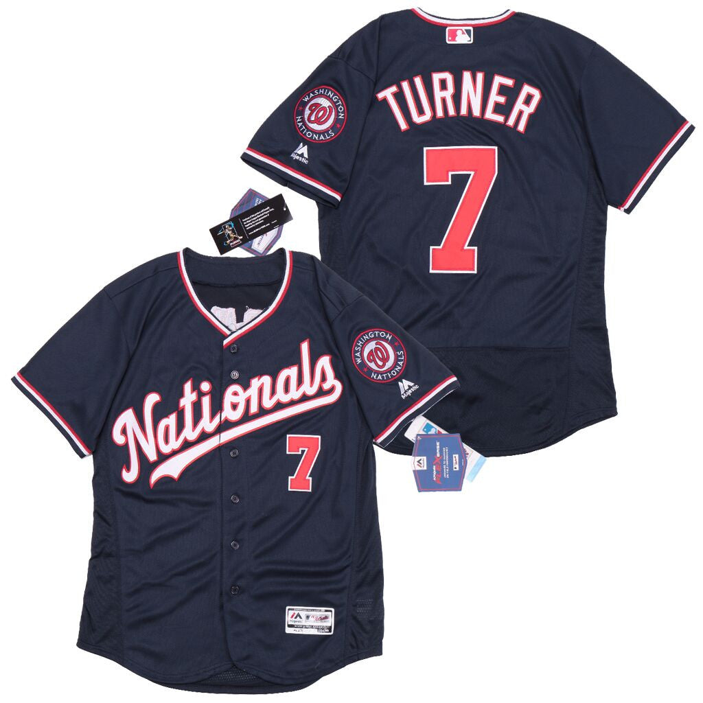 Trea Turner Nave Flexbase Washington Nationals jersey