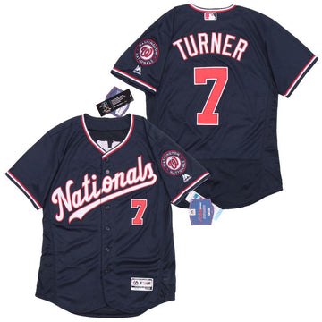 Trea Turner Nave Flexbase Washington Nationals jersey