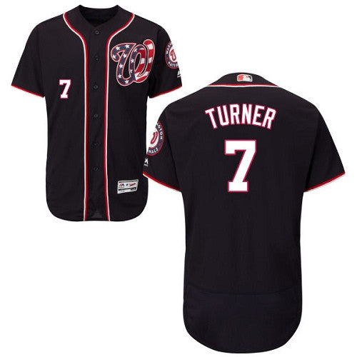 Trea Turner Washington Nationals navy jersey