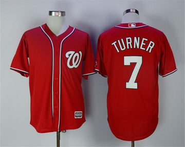 Trea Turner Washington Nationals red jersey