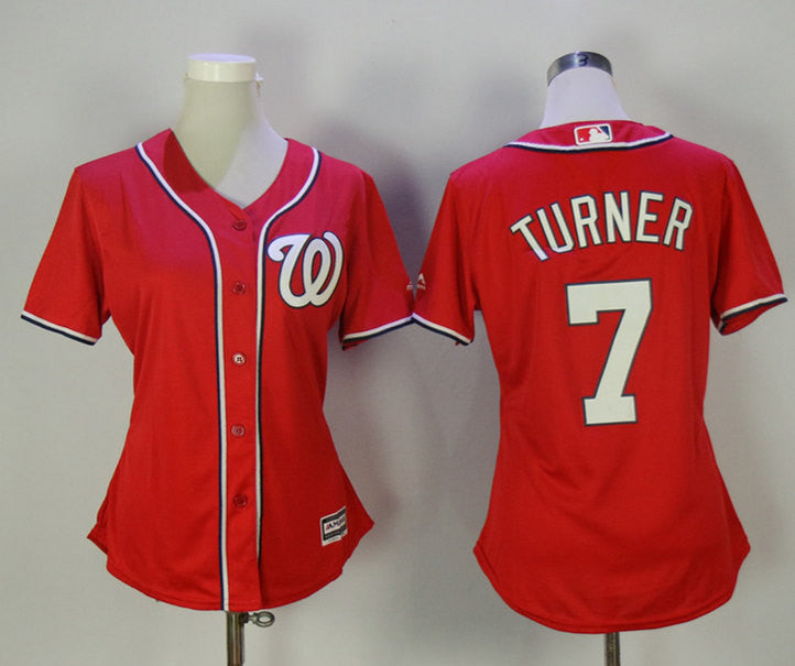 Trea Turner Washington Nationals red jersey