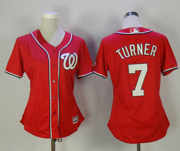Trea Turner Washington Nationals red jersey