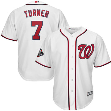 Trea Turner Washington Nationals white jersey