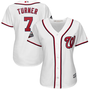 Trea Turner Washington Nationals white jersey
