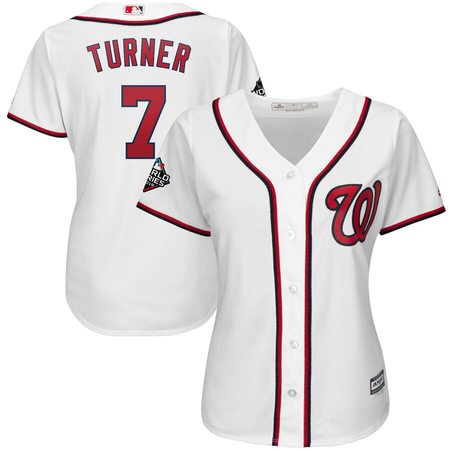 Trea Turner Washington Nationals white jersey
