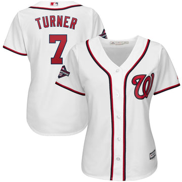 Trea Turner Washington Nationals white jersey