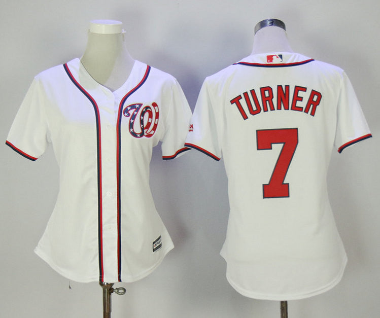 Trea Turner Washington Nationals white jersey