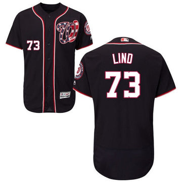 Adam Lind Washington Nationals navy jersey
