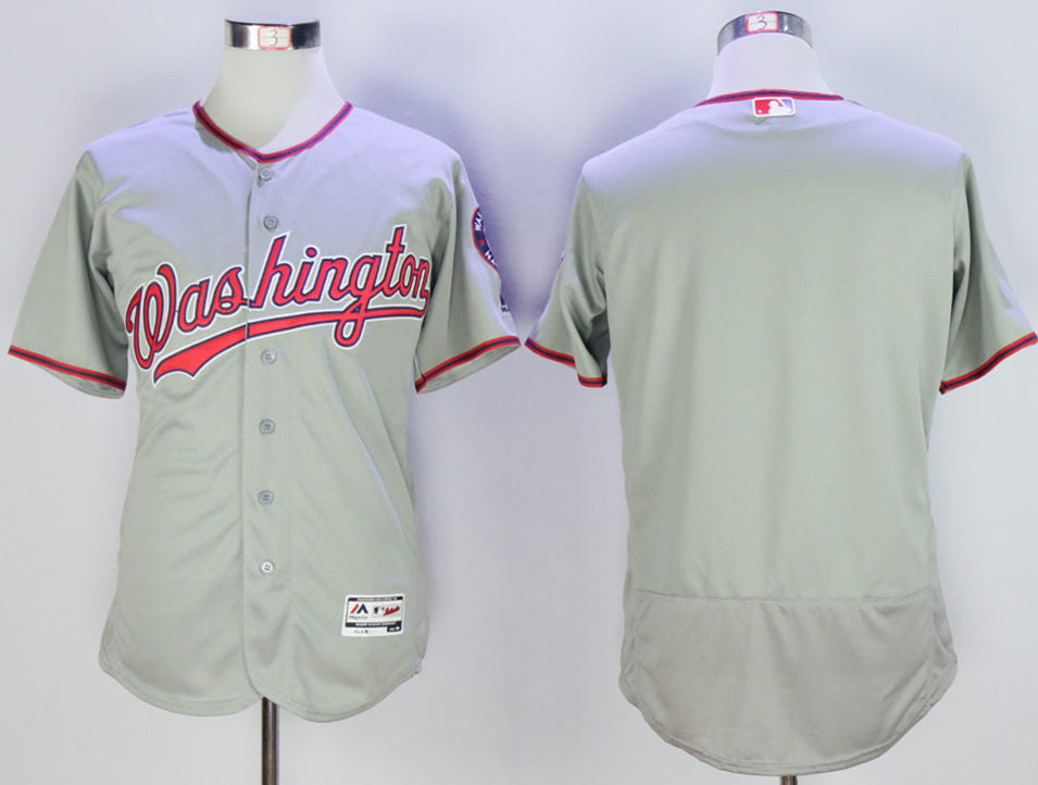 Custom Washington Nationals grey jersey