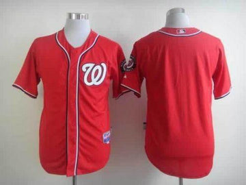 Custom Washington Nationals red jersey